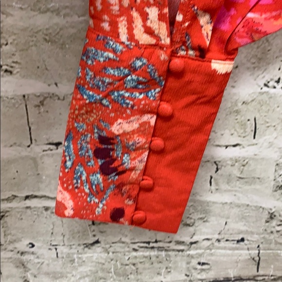 NWT Free People Top. Sz M. Tomato Combo - Picture 3 of 4